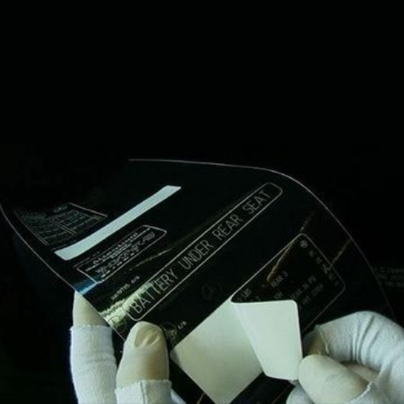 Fekete törésmentes, fényes lézergravírozó fólia